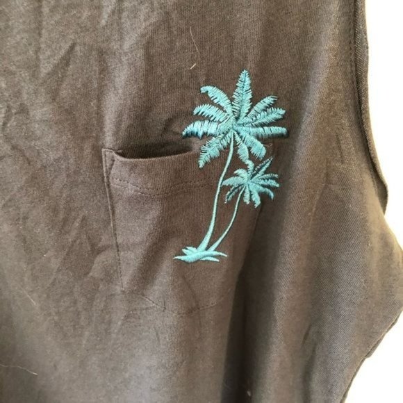 JENNI Palm Tree sleep tee, pajama chemise - Picture 3 of 6